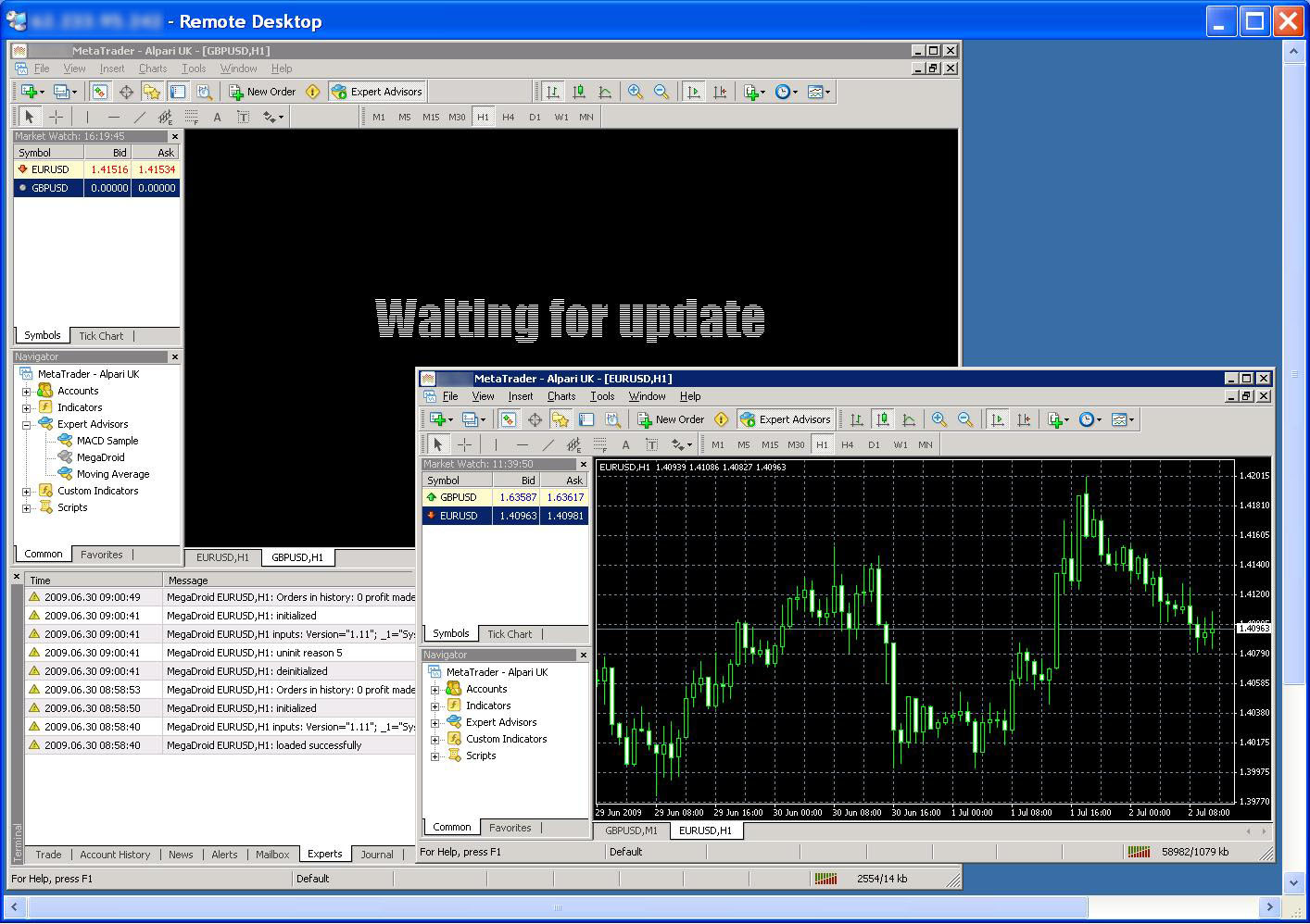 MetaTrader 4 quotes  have stopped!